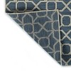 LunaLulinlk Blue Contemporary Geometric, Textured, High-Low Cut & Loop 5'3" x 7'6" Rectangle Area Rug - 4 of 4
