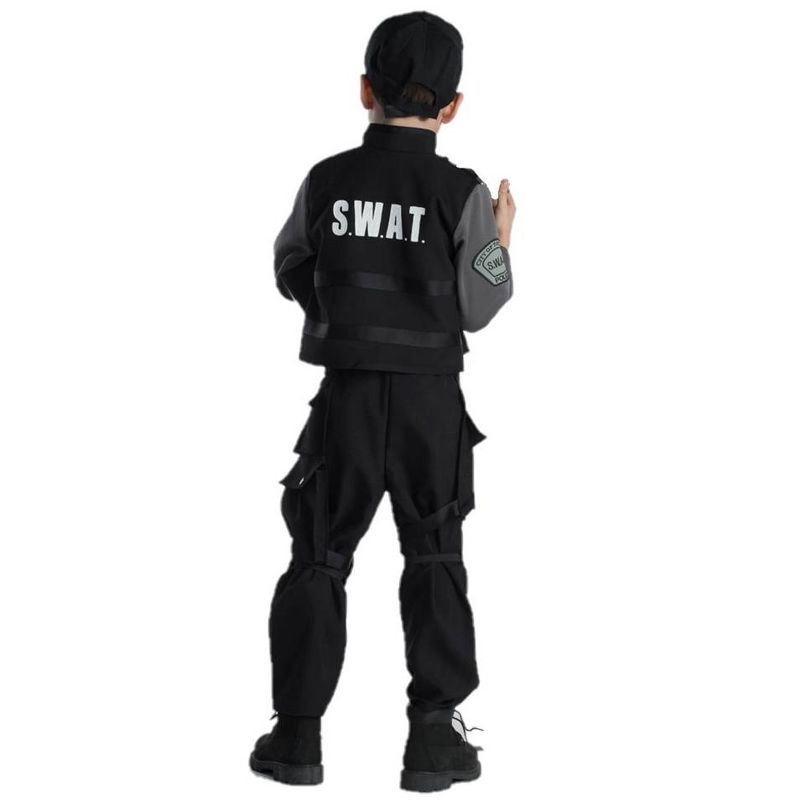 Dress Up America SWAT Police Costume for Kids, 2 of 3