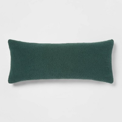 Sherpa Body Pillow Dark Green - Room Essentials™
