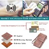 Women’s Large Leather Wallet – RFID Blocking Bifold Wristlet Clutch with Double Zipper Pocket, Credit Card Holder, Slim & Spacious Design - 3 of 4