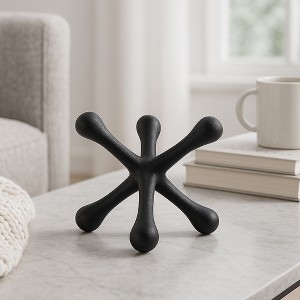 Sagebrook Home Metal Jacks Abstract Sculpture for Room, Bedroom or Office Decor, Aluminum - 1 of 4