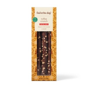 Christmas Toffee Crunch Pretzel Rods Dipped In Chocolate - 5.1oz/6ct - Favorite Day™ - 1 of 3