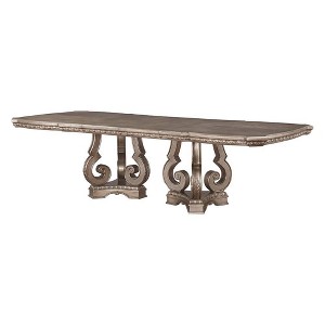 Northville 76~112" Dining Tables Antique Silver - Acme Furniture - 1 of 4