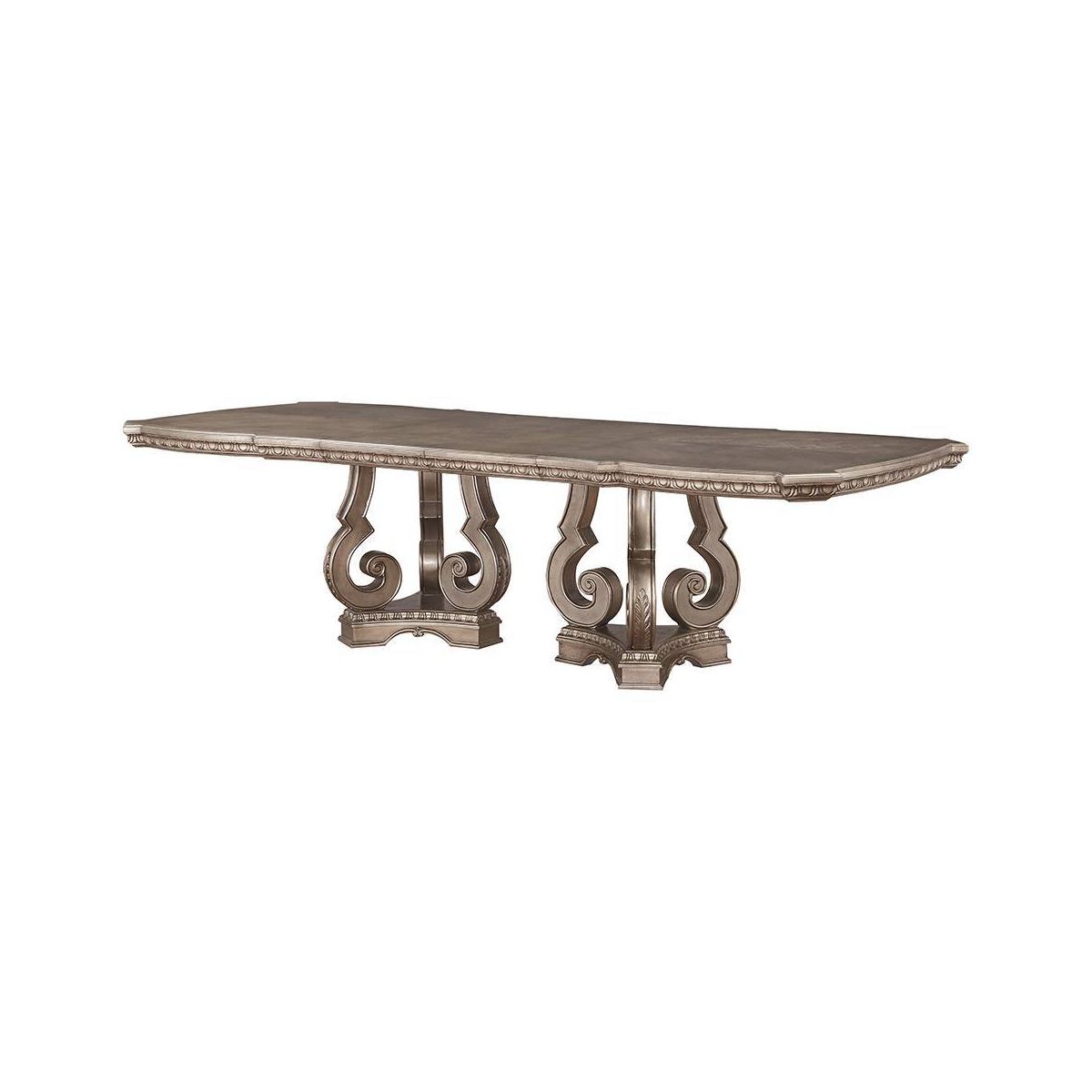 Northville 76~112" Dining Tables Antique Silver - Acme Furniture
