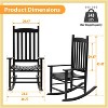 FDW Outdoor Rocking Chair Patio Rocking Chair Porch Rocking With High Back for Porch Garden - 4 of 4