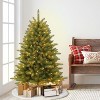 Puleo 4.5ft Pre-lit Forest Fir Artificial Christmas Tree: Hinged Branches, 250 Clear Lights, Indoor Use, Includes Stand - 4 of 4