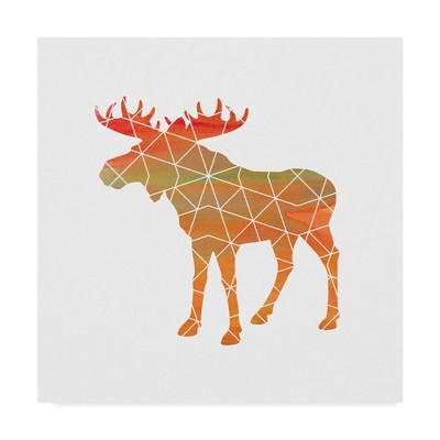 24" x 24" Moose by Erin Clark - Trademark Fine Art