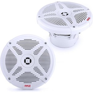 Dual 6.5" Bluetooth Marine Speakers for Outdoor Use with Waterproof Design, 600W MAX, Active + Passive Sound Quality - 1 of 4