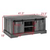 NicBex Rectangular Industrial Design Coffee Table with Storage Shelves,Farmhouse Storage Center Table for Living Room,Apartment,Gray - 4 of 4