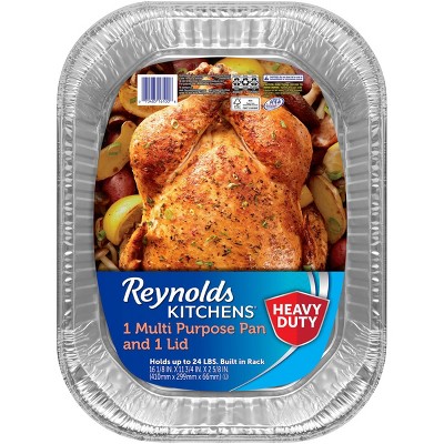 Reynolds 24 lbs. Aluminum All Purpose Disposable Pan (4-Pack