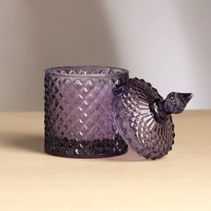 FONTOI Scented Wax Candle with Container&Lid, Elegant & Aromatic Candle for Relaxation, Purple, 3.15"*5.91"*3.15" - 1 of 4