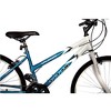 Titan Bikes Wildcat 12-Speed Women's Mountain Bike with Adjustable Saddle Height, Blue/White - 2 of 4