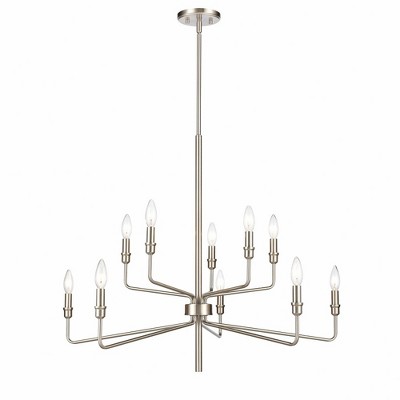 Elk Home Saginaw 10 - Light Chandelier in  Satin Nickel