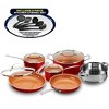 Gotham Steel 10 Pc Nonstick Ceramic Cookware Set Pots and Pans Set - 3 of 4