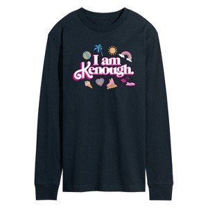 Men's - Barbie - I Am Kenough Icons Long Sleeve Graphic T-Shirt - 1 of 3