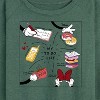 Women's - Disney - Minnie Mom To-Do List Lightweight French Terry Wide Neck Long Sleeve Shirt - 2 of 4