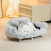 Mewoofun Cat Bed with Removable Washable Cover - 2 of 4