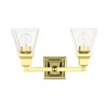 Livex Lighting Mission 2 - Light Vanity in  Polished Brass - 3 of 4