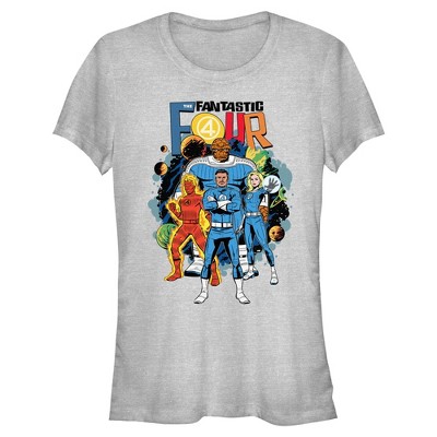 Juniors The Fantastic Four: First Steps Cosmic Family T Shirt