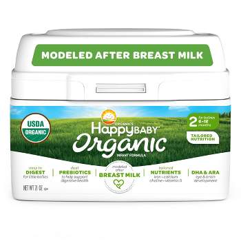 HappyBaby Stage 2 Organic Powder Infant Formula - 21oz