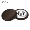 Unique Bargains Blouses Sweater Round Aluminum Cotton Fabric Cloth Covered Buttons 10 Pcs - 3 of 4