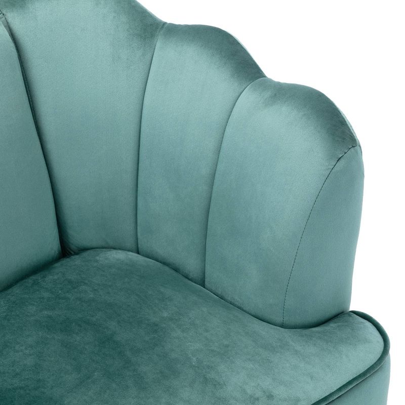 Reitz Modern Glam Velvet Channel Stitch 3 Seater Shell Sofa - Christopher Knight Home, 5 of 13