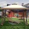 Costway 13'x13'  Gazebo Canopy Shelter Awning Tent Patio Garden Outdoor Companion - 3 of 4
