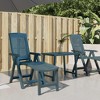 vidaXL Sun Lounger Green Plastic - 2 of 4