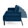 GDFStudio Susie Convertible Velvet Tufted Twin XL Sofa Bed with Adjustable Armrests Backrest - 3 of 4