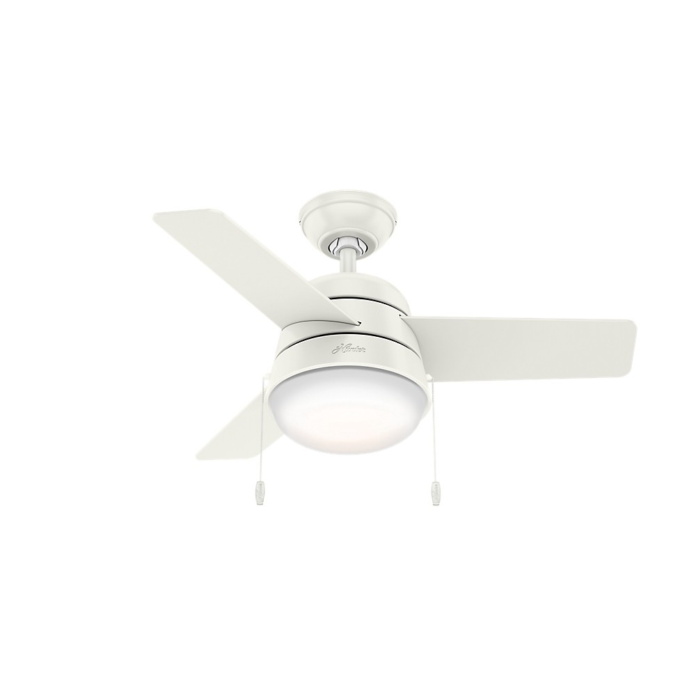 Hunter Fan 36 Aker Fresh Led Lighted Ceiling Fan Fresh White