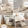 StorageBud Storage Ottoman for Bedroom End of Bed, Faux Leather Storage Bench, Large Storage Ottoman Bench, Entryway Bench with Storage - 4 of 4