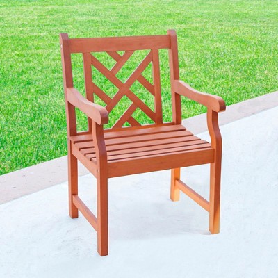 PAGED Outdoor Dining Chairs Wood Folding Chairs with Slatted Back and Slatted Seat for Patio, Outside, Lawn