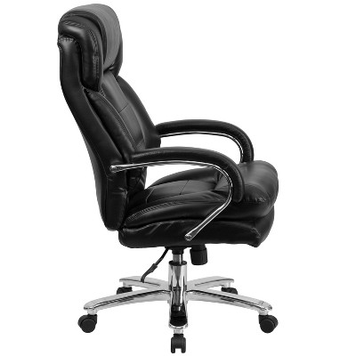 Black Leather High Back Ergonomic Executive Swivel Chair