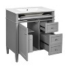 YOOCOZZ 30'' Bathroom Vanity with Top Sink,2 Drawers and a Tip-out Drawer - 3 of 4
