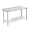 60X24x35 Inch Stainless Steel Work Table with Double Shelf, Heavy Duty Prep Station for Kitchen Restaurant or Garage Storage - 3 of 4