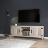 VYNXARIA TV Stand Storage Media Console Entertainment Center With Two Doors, Grey Walnut; with fireplace - 2 of 4
