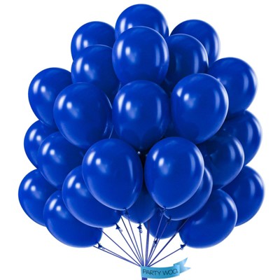 PartyWoo Balloons Royal Blue Matte Dark 12 Inch 50 pcs