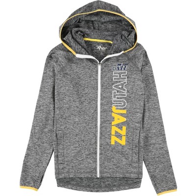 G-III Sports Womens Utah Jazz Jacket, Grey, Medium