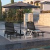 Flash Furniture Monterey Adjustable Adirondack Lounger with Cup Holder- All-Weather Indoor/Outdoor HDPE Lounge Chair - 4 of 4