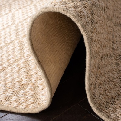 Beige Geometric Flat Woven Handmade Reversible 8' x 10' Area Rug