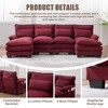 107.87'' Chenille U-Shaped Cloud Sofa with Double Chaise, Memory Foam Cushions, and Side Pockets for Living Room - 2 of 4
