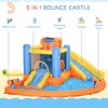 Kids Inflatable Water Slide 5-in-1 Bounce House Water Park Jumping Castle with Water Pool, Slide, Climbing Walls, & 2 Water Cannons, 450W Air Blower - image 3 of 4