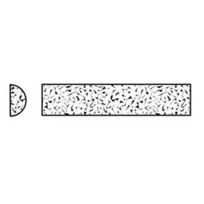 Norton  Sharping File,Half Rd,A/O,Org/Brn,Med 61463686400
