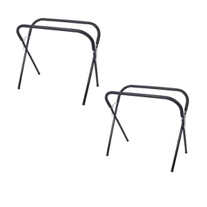 Heavy Duty Work Stand,  for Bumpers, Fenders, Doors & Hoods,Portable Folding Work Stand,750 Lbs ,Adjustable,Padded,for Garages,Repair Shops - 1 of 4