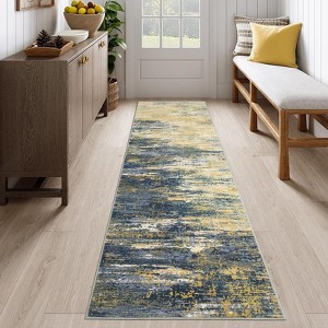 Modern Abstract Living Room Rug Washable Area Rugs for Bedroom - 1 of 4