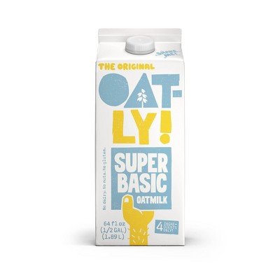 Oatly Oatmilk Super Basic Chilled Non-Dairy Milk - 0.5gal