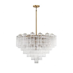 Crystorama Lighting Addis 16 - Light Chandelier in  Aged Brass - 1 of 4