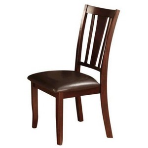 Vynxaria Set of 2 Beige Upholstered Dining Chairs with Tufted Backs and Nail - Head Trim, Ideal for Living Room & Dining Room - 1 of 4