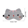 Unique Bargains Soft Sleep Mask Cartoon Cat Gray 1 Pc - image 4 of 4