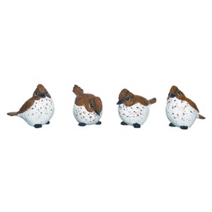 Transpac Medium Resin Flicker Woodpecker Bird Set of 4 Spring Home Decorations - 1 of 1